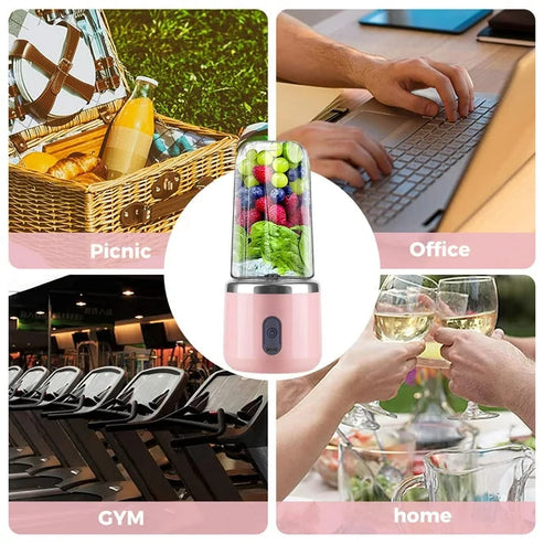 Portable Mini Electric Juicer Machine (double cup)