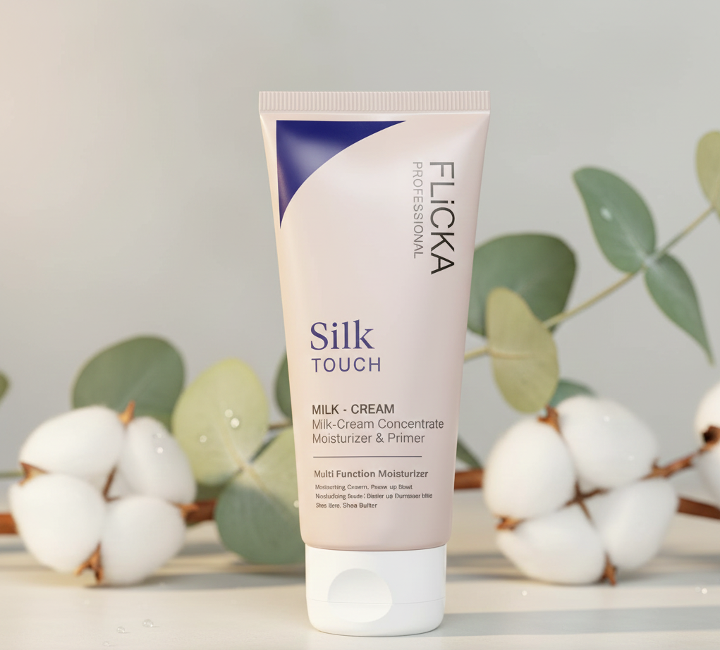 FLiCKA Silk Touch 3‑in‑1 Moisturizer & Primer | Hydrating, Lightweight, Long‑Lasting | Pore Minimizer |