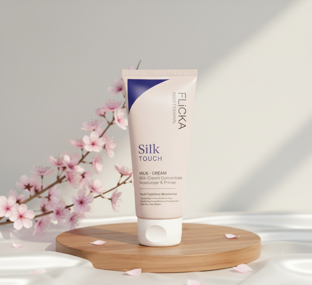 FLiCKA Silk Touch 3‑in‑1 Moisturizer & Primer | Hydrating, Lightweight, Long‑Lasting | Pore Minimizer |