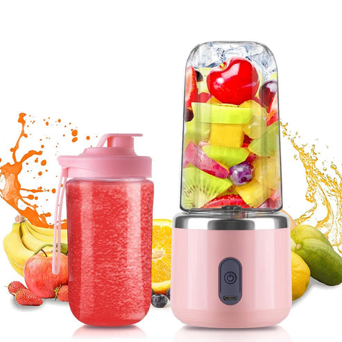 Portable Mini Electric Juicer Machine (double cup)